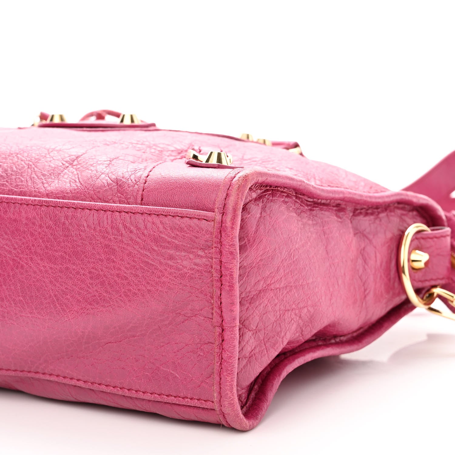 Balenciaga Agneau Classic Gold Hardware S City Rose Dahlia 10 of 12