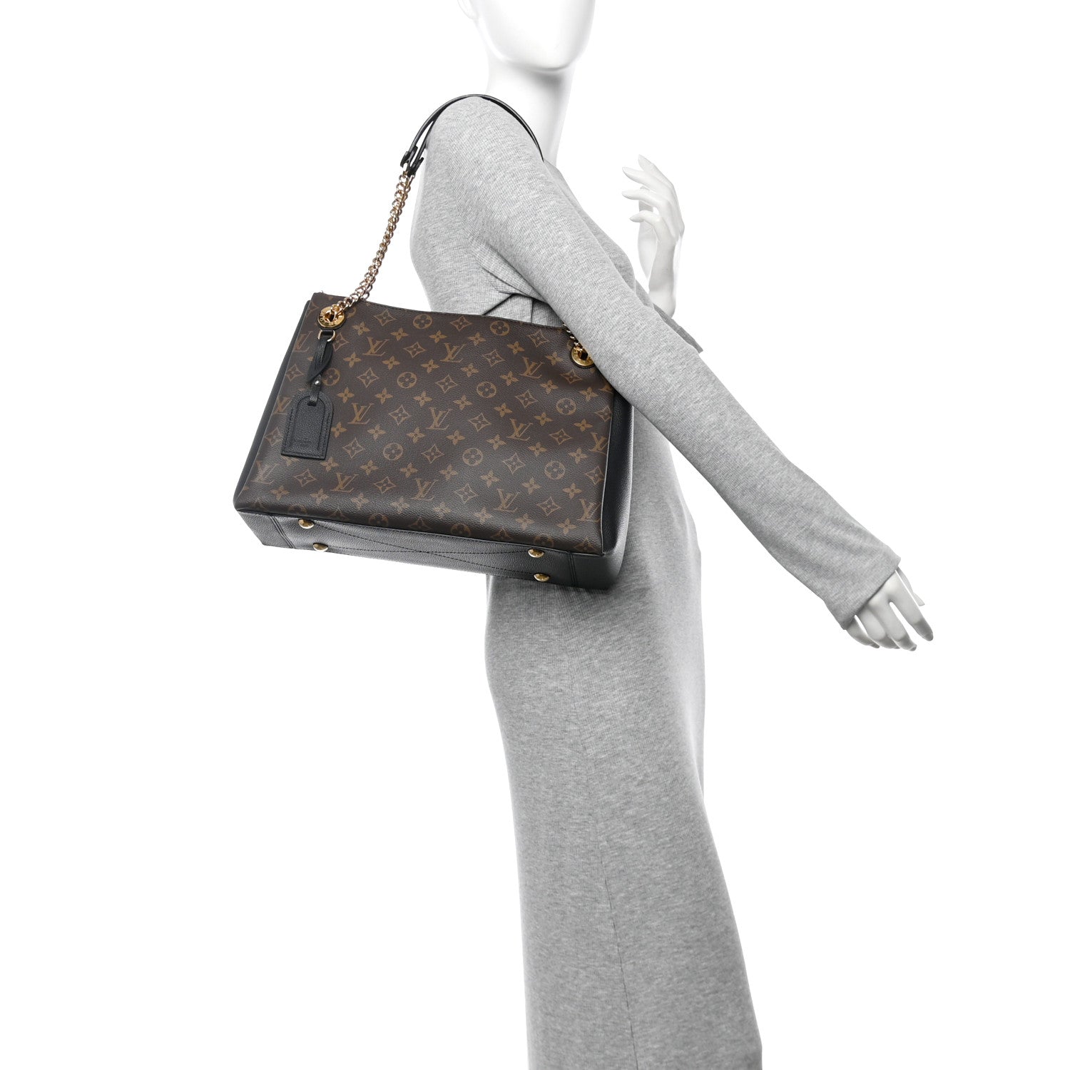 Louis Vuitton Monogram Surene MM Black 2 of 10