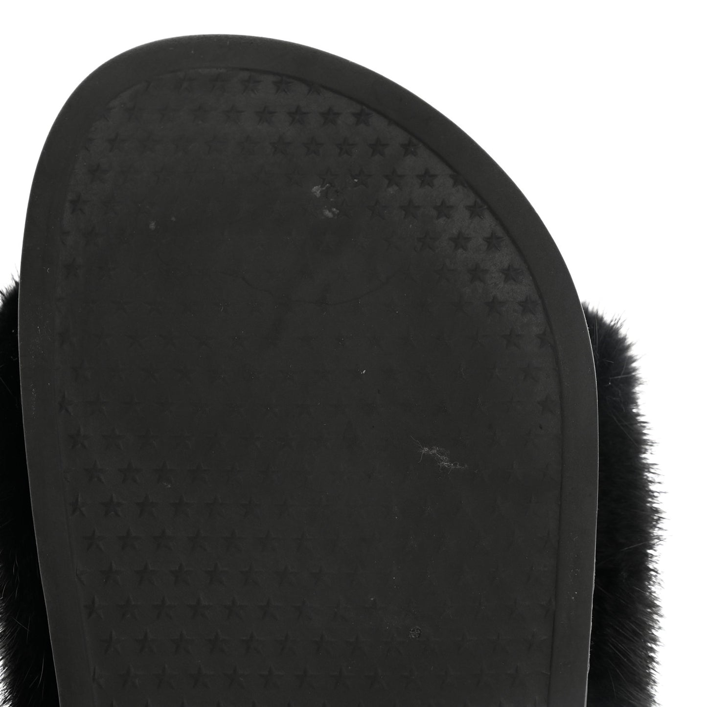 Mink Rubber Slide Sandals 37 Black