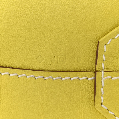 Hermes Veau Sikkim Swift Double Sens 28 Reversible Tote Lime Etoupe 11 of 19