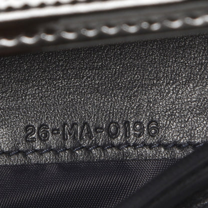 Christian Dior Metallic Patent Micro-Cannage Diorama Elancee Wallet Onyx Black 8 of 11