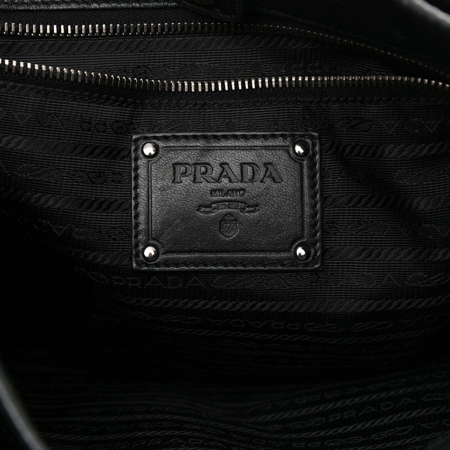 Prada Nappa Fringe Tote Black 7 of 13