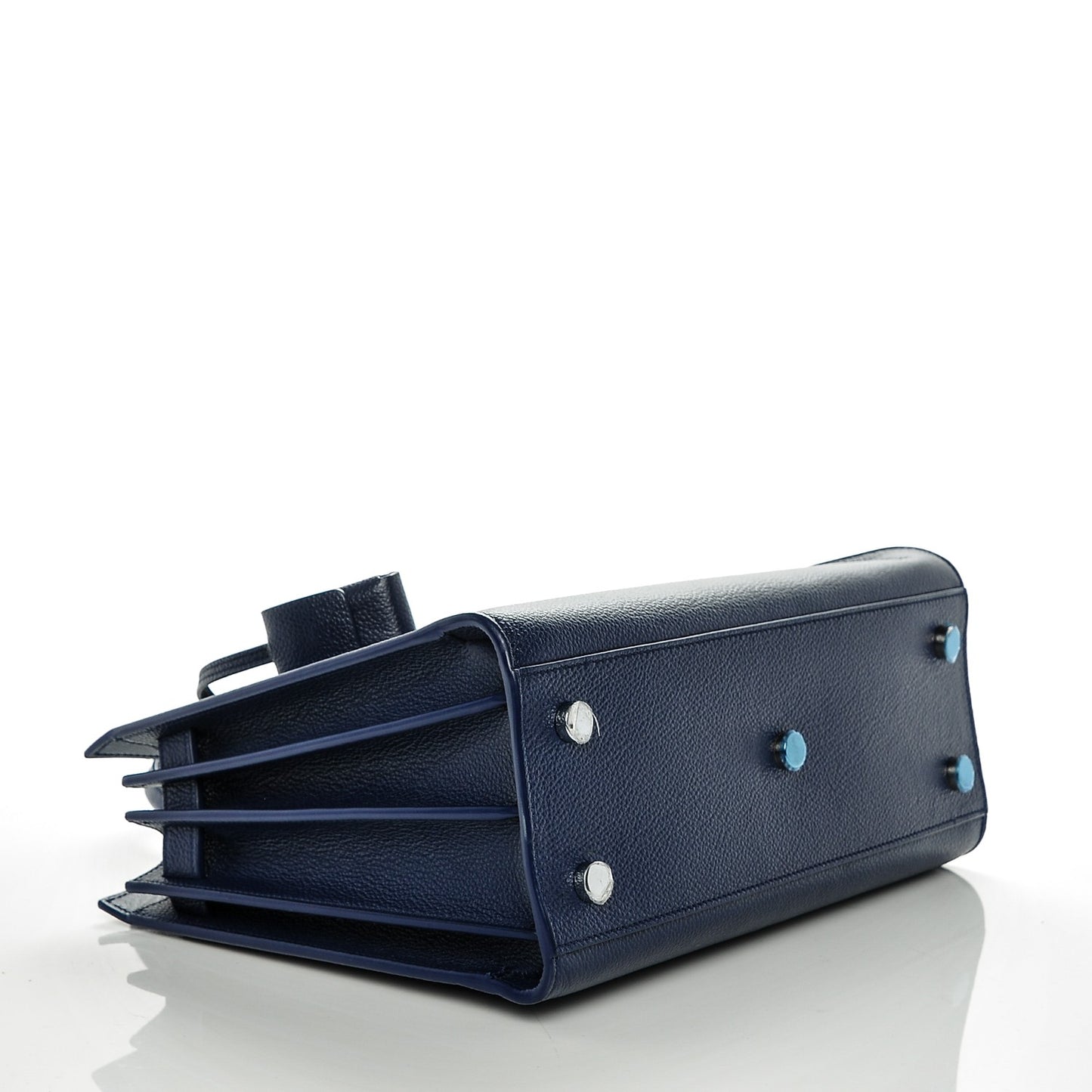 Grained Calfskin Baby Sac De Jour Marine