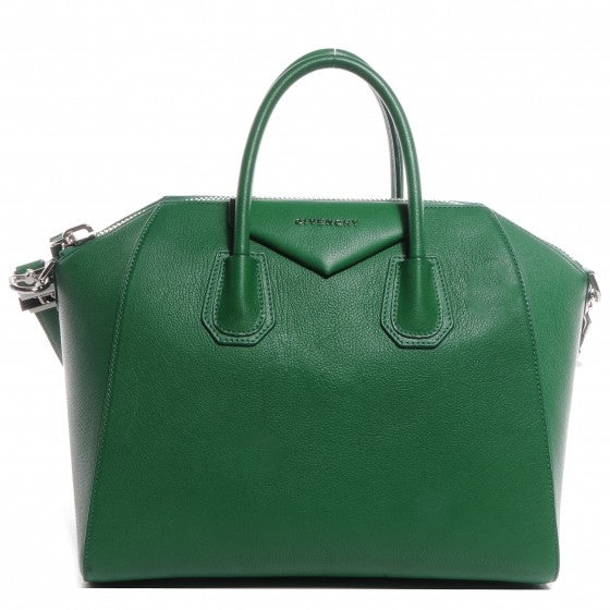 Givenchy Sugar Goatskin Medium Antigona Emerald 1 of 10