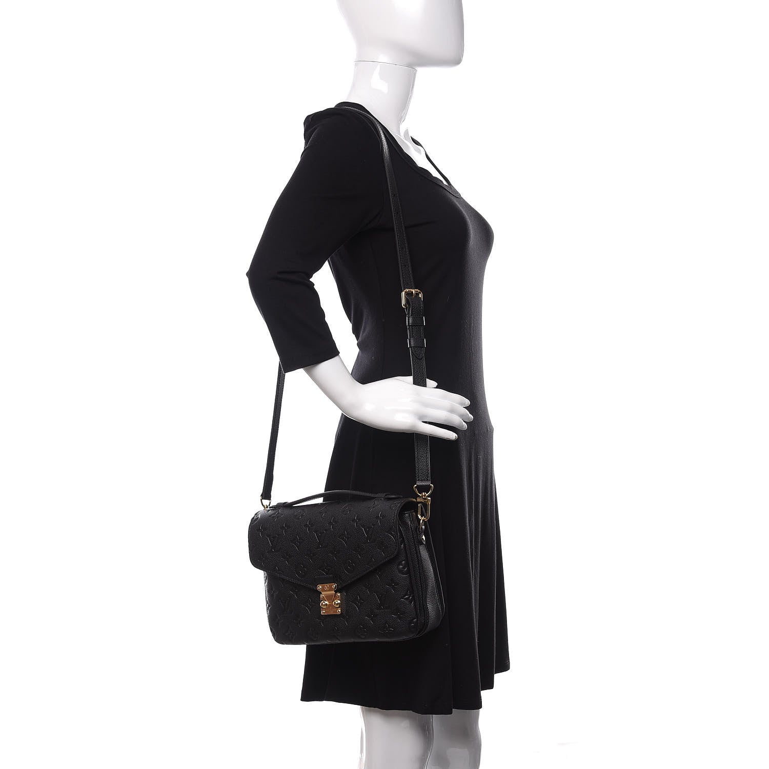 Louis Vuitton Empreinte Pochette Metis Black 2 of 9