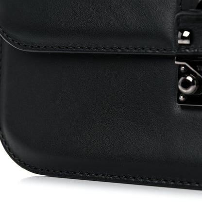 Valentino Garavani Vitello Medium Glam Lock Rockstud Flap Black 16 of 19