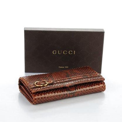 Gucci Python Running Wallet On Chain Brown 4 of 7