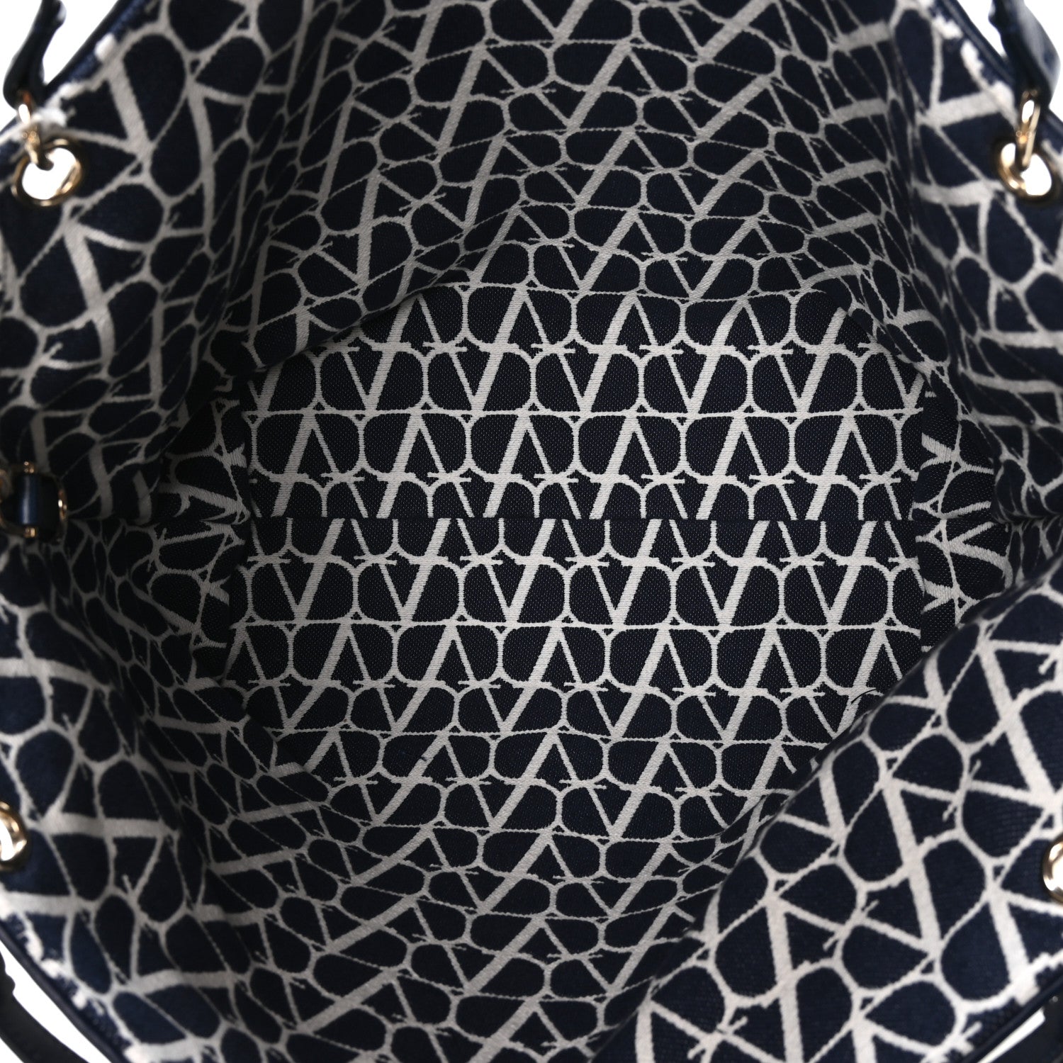 Valentino Garavani Toile Iconographe Vlogo All In Shopping Bag White Worker 5 of 9