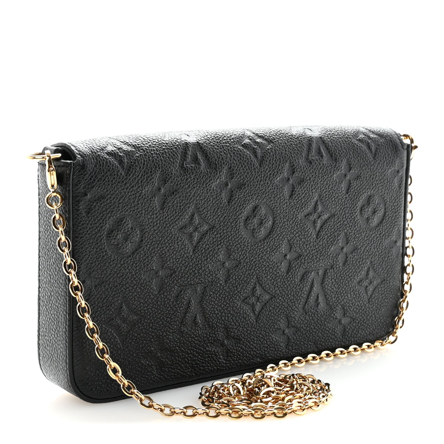 Louis Vuitton Empreinte Pochette Felicie Chain Wallet Black 4 of 10