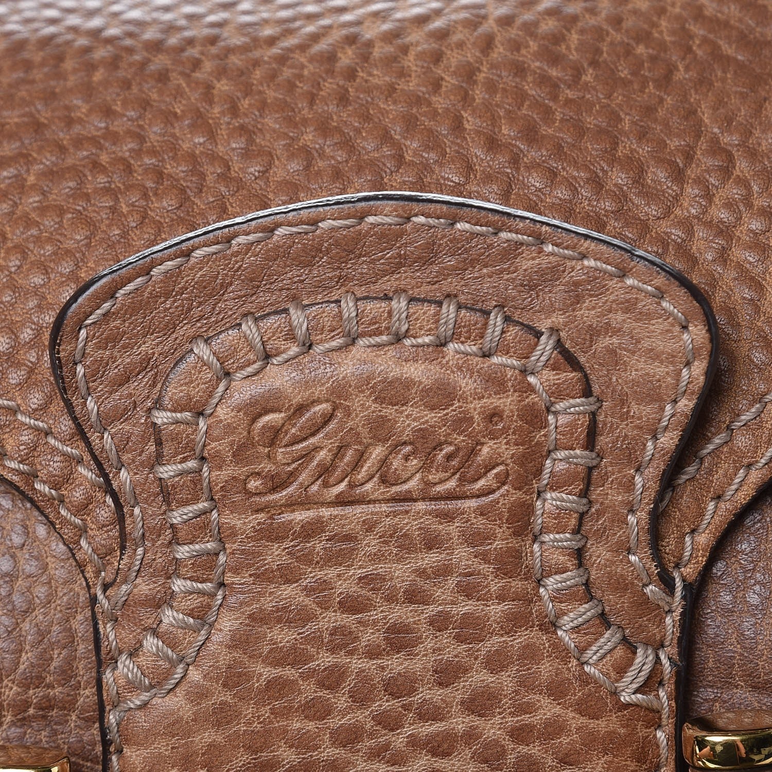 Gucci Calfskin Large New Pelham Shoulder Bag Brown 18 of 18