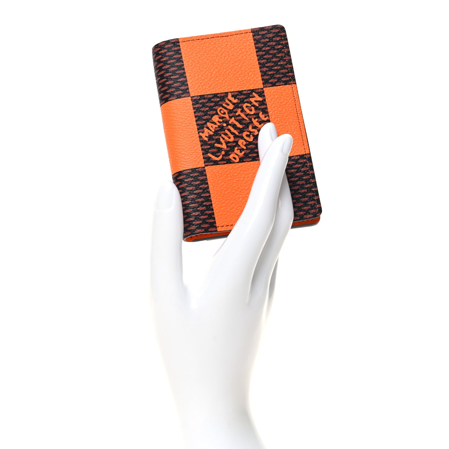 Damier Pop Pocket Organizer NM Orange