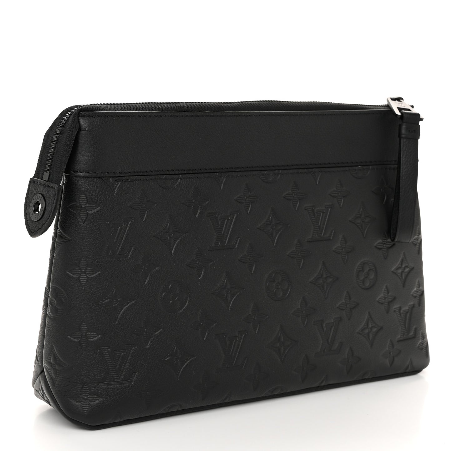 Shadow Calfskin Monogram Pochette Voyage Souple Black