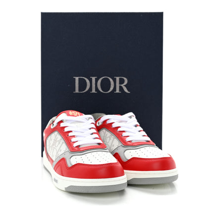 Christian Dior X ERL Smooth Calfskin Oblique Mens B27 Low Top Sneakers 38 Red 11 of 11