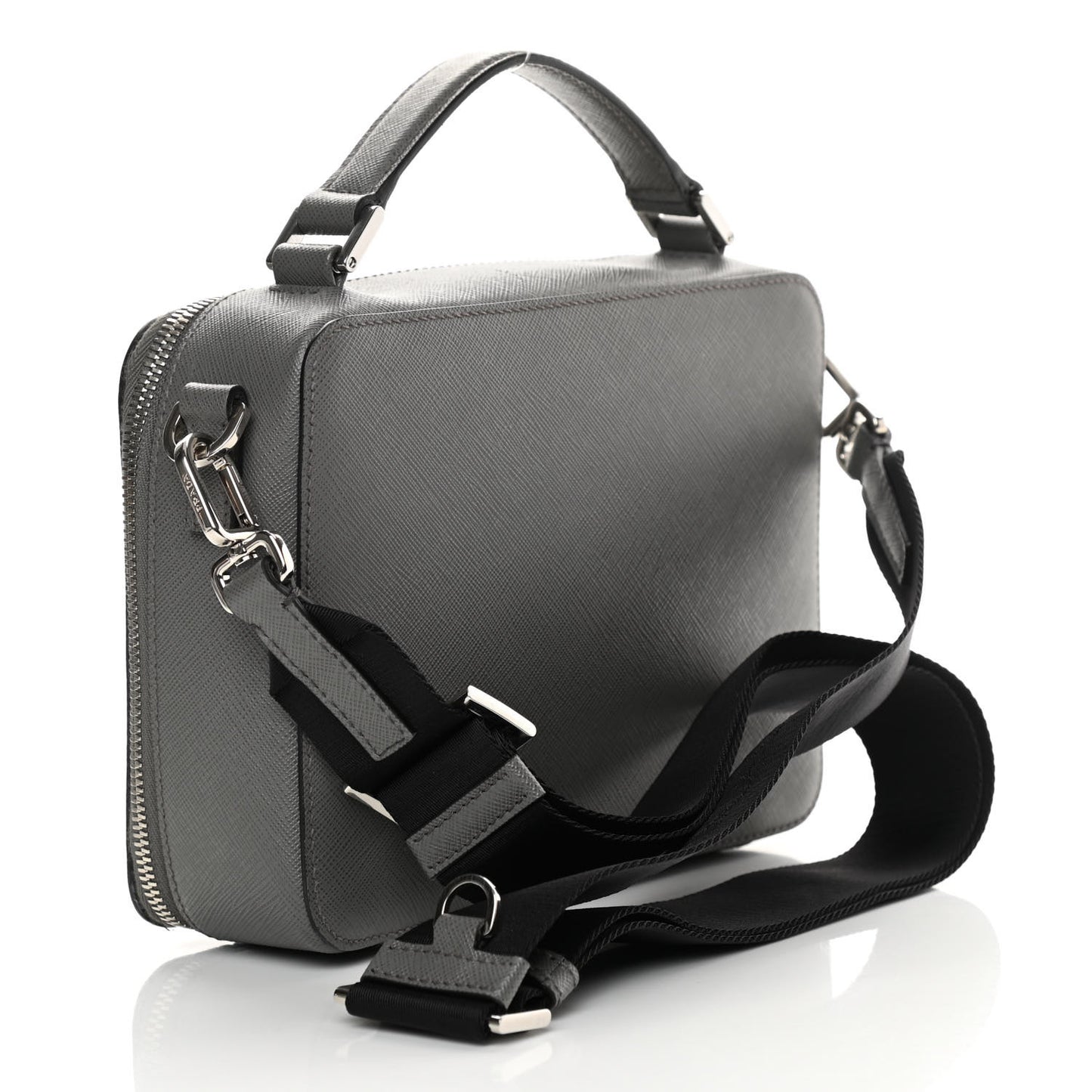 Saffiano Travel Medium Brique Crossbody Bag Marmo