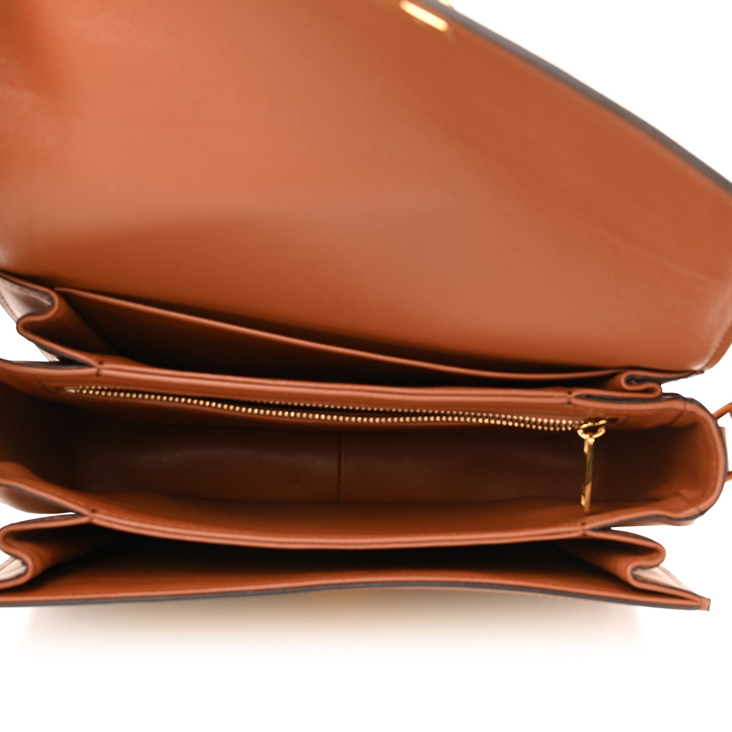 Textile Natural Calfskin Medium Triomphe Bag White Tan