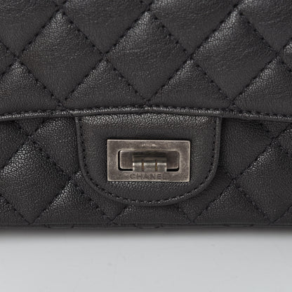 Chanel Metallic Sheepskin Quilted 2.55 Reissue Mini Flap Dark Silver 11 of 12