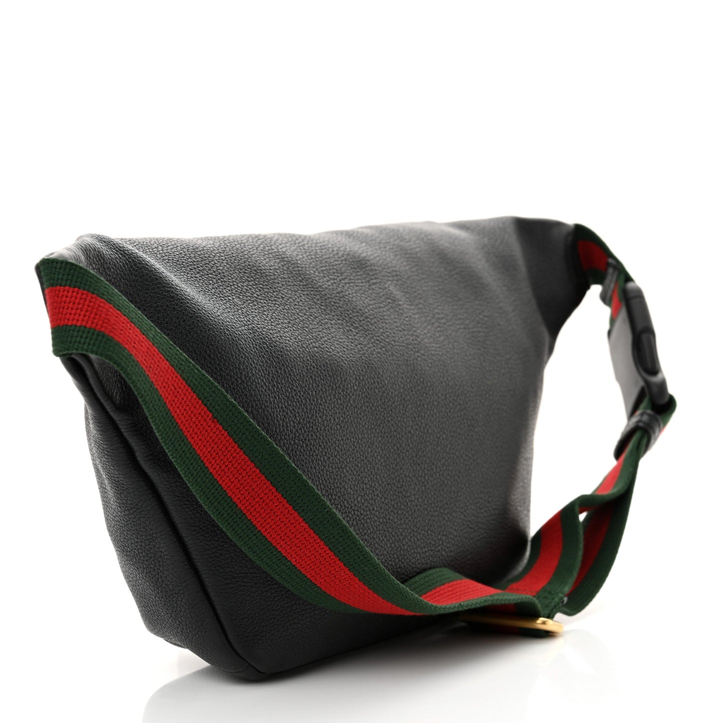 Grained Calfskin Small Logo Belt Bag Black