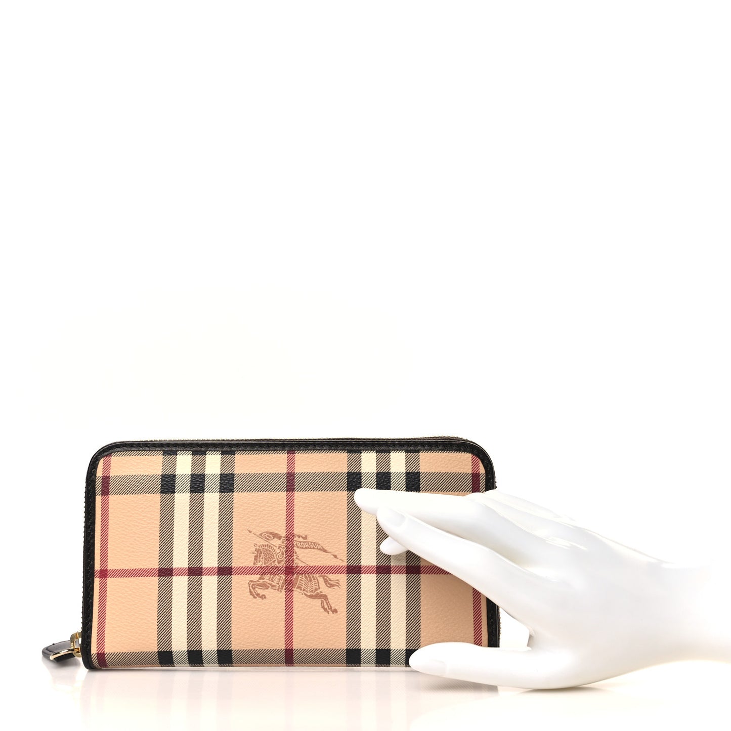 Haymarket Check Large Ziggy Zip Around Wallet Chocolate