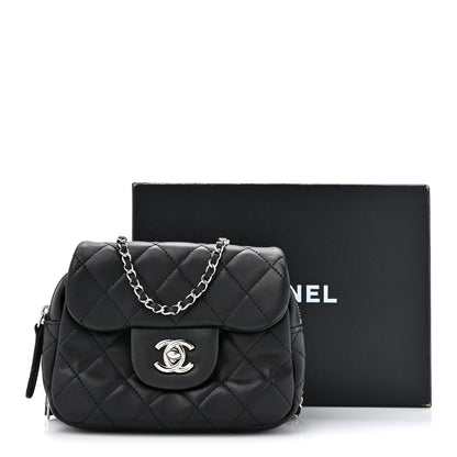 Chanel Lambskin Quilted New Mini Flap Black 14 of 14