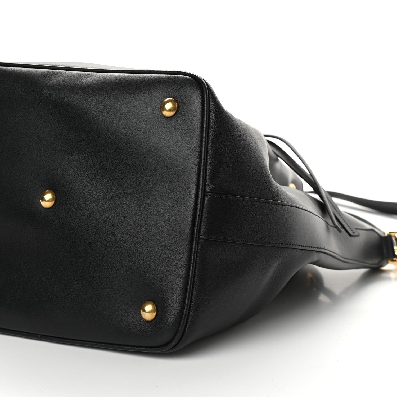 Saint Laurent Calfskin Large Emmanuelle Bucket Bag Black 8 of 8