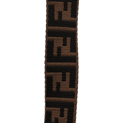 Fendi Ribbon Vitello Century FF 1974 Flat Studded Strap You Fango Marrone Ebano 8 of 8
