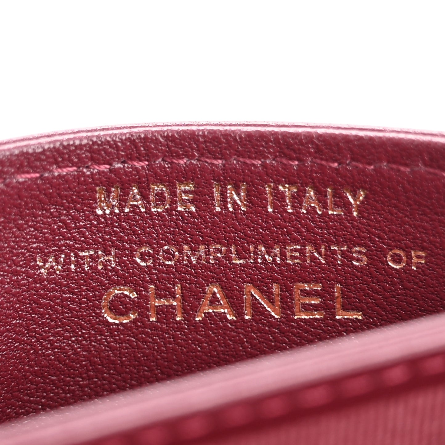 Lambskin Quilted Mini Flap With Chain Burgundy