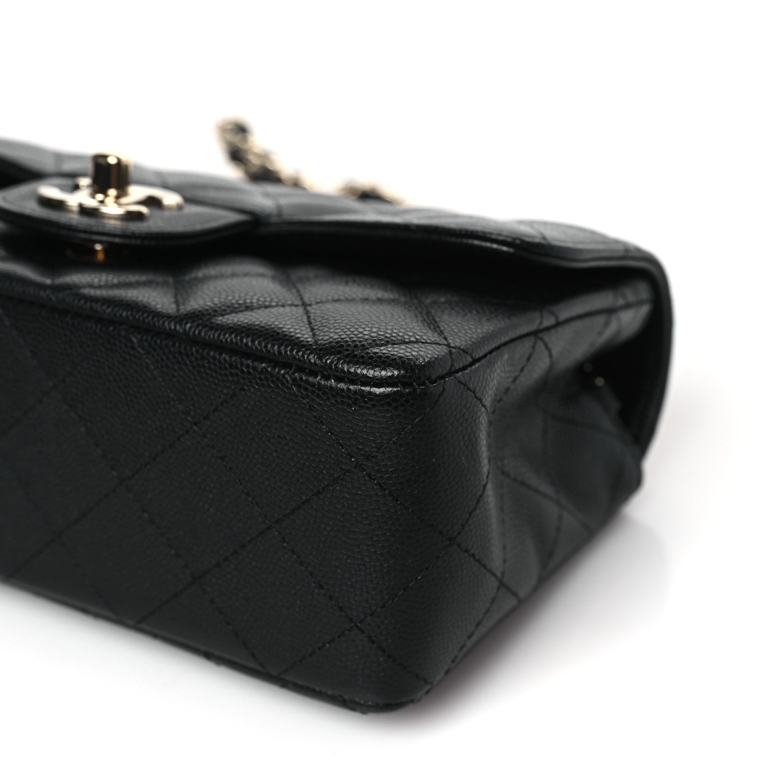 Chanel Caviar Quilted Mini Rectangular Flap Black 9 of 10
