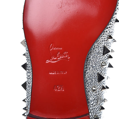 Christian Louboutin Suede Burma Mens Potpourri Dandy Flat Loafers 42.5 Silver 7 of 9