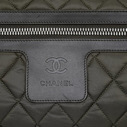 Chanel Nylon Quilted Large Coco Cocoon Tote Khaki 8 of 8