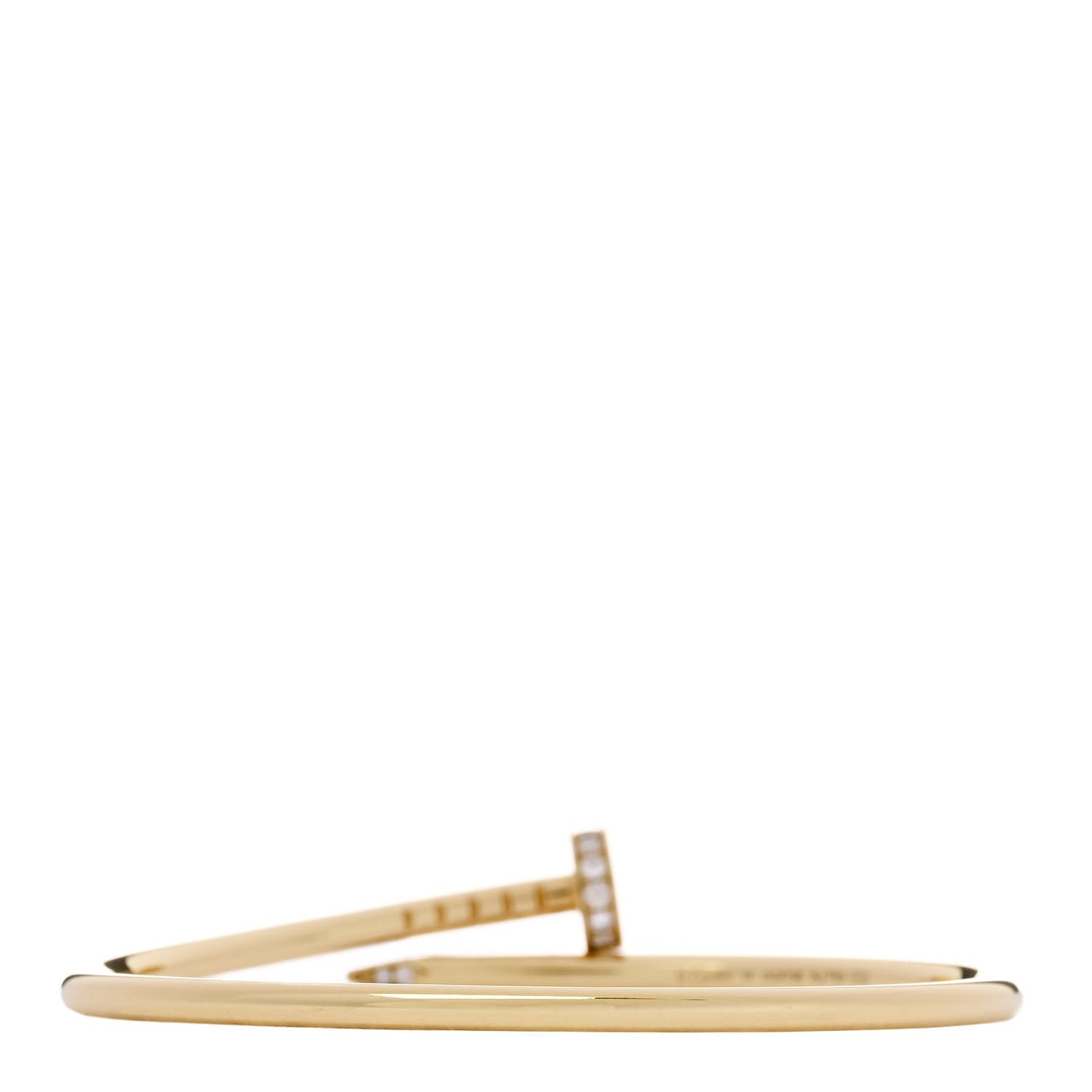 18K Yellow Gold Diamond Small Juste Un Clou Bracelet 14