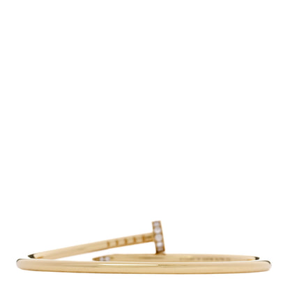 Cartier 18K Yellow Gold Diamond Small Juste Un Clou Bracelet 14 2 of 4