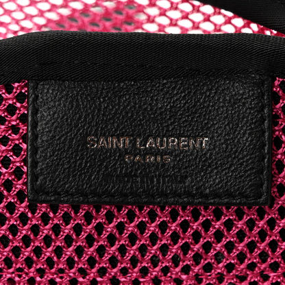 Saint Laurent Nylon Mesh Backpack Fuchsia 6 of 11