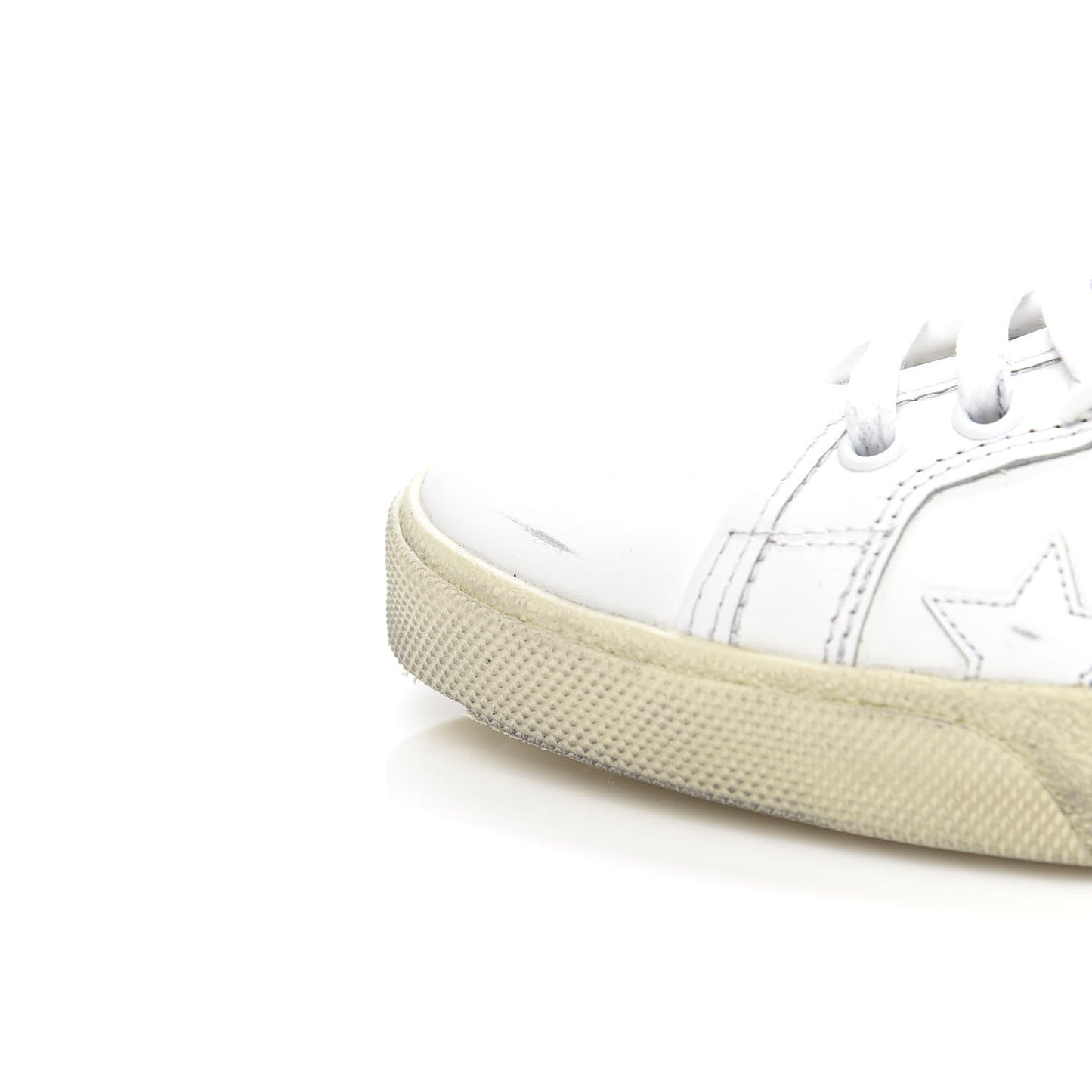 Nappa Star Court Sneakers 37 White