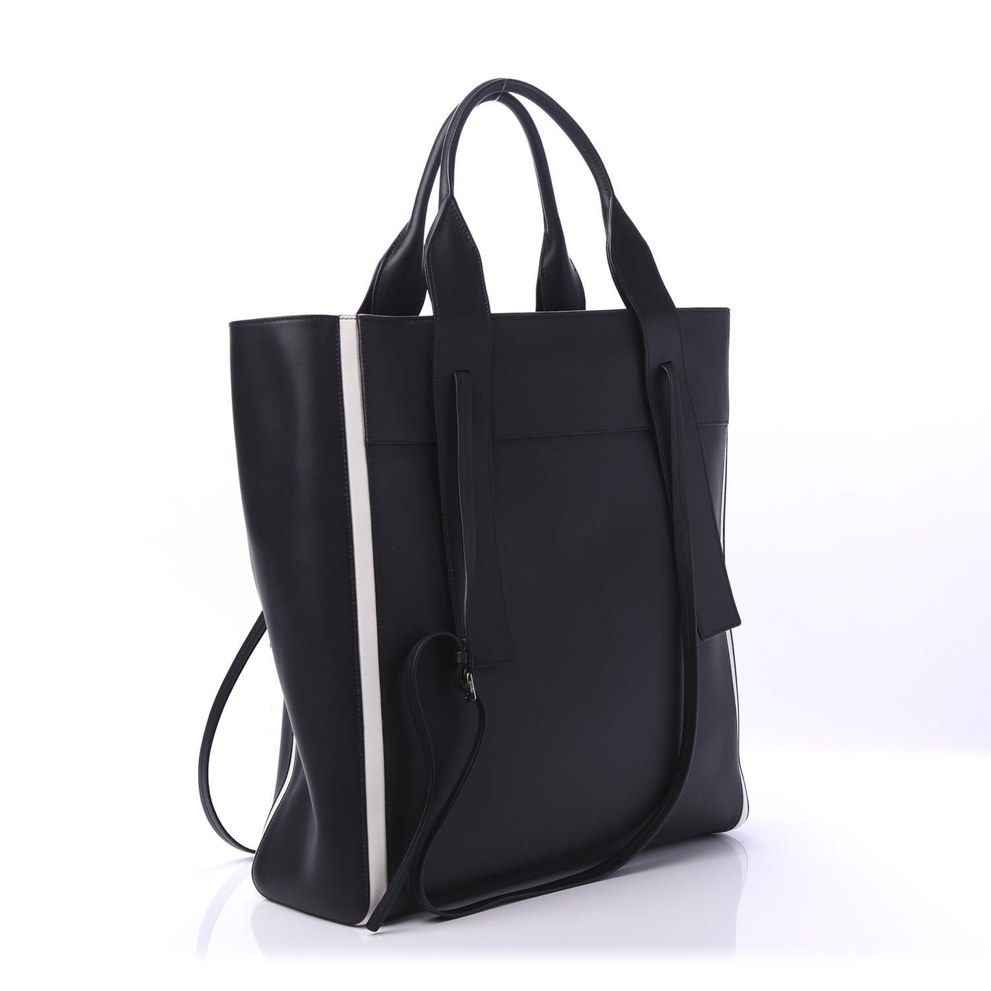 Grace Lux Light Large Ouverture Shoulder Bag Black White