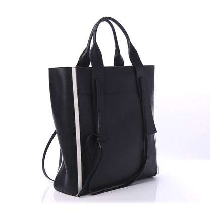 Prada Grace Lux Light Large Ouverture Shoulder Bag Black White 3 of 9