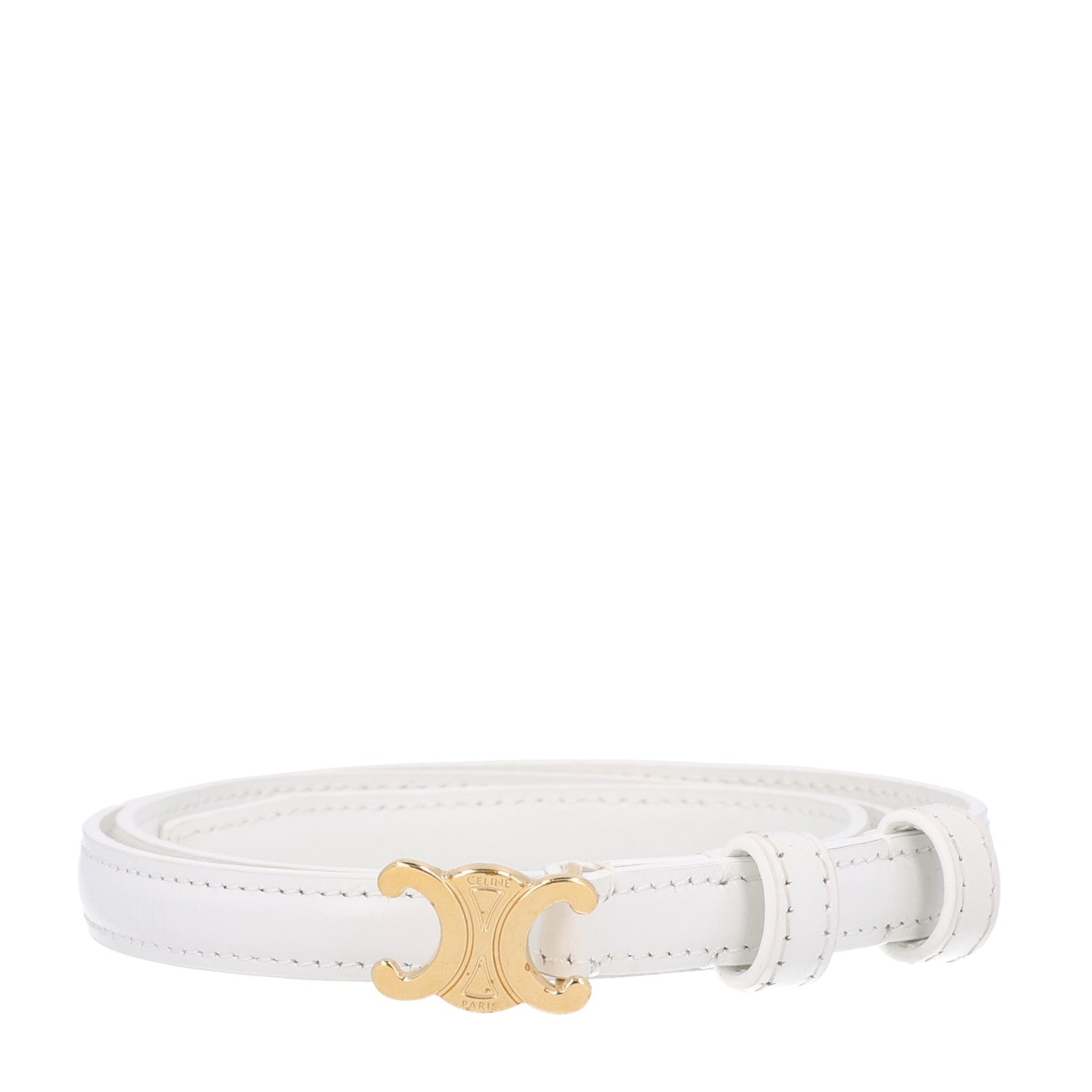 Celine Box Calfskin Small 18mm Triomphe Belt 70 28 Rice 1 of 6