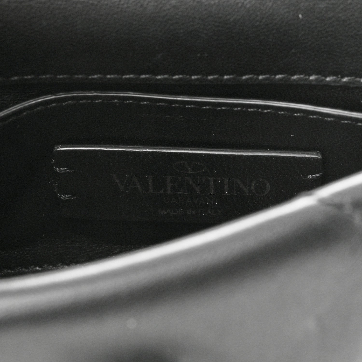 Valentino Garavani Nappa Monochrome Mini Roman Stud The Shoulder Bag Black 6 of 9