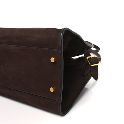 The Row Nubuck Margaux Shoulder 12 Dark Mocha 9 of 9