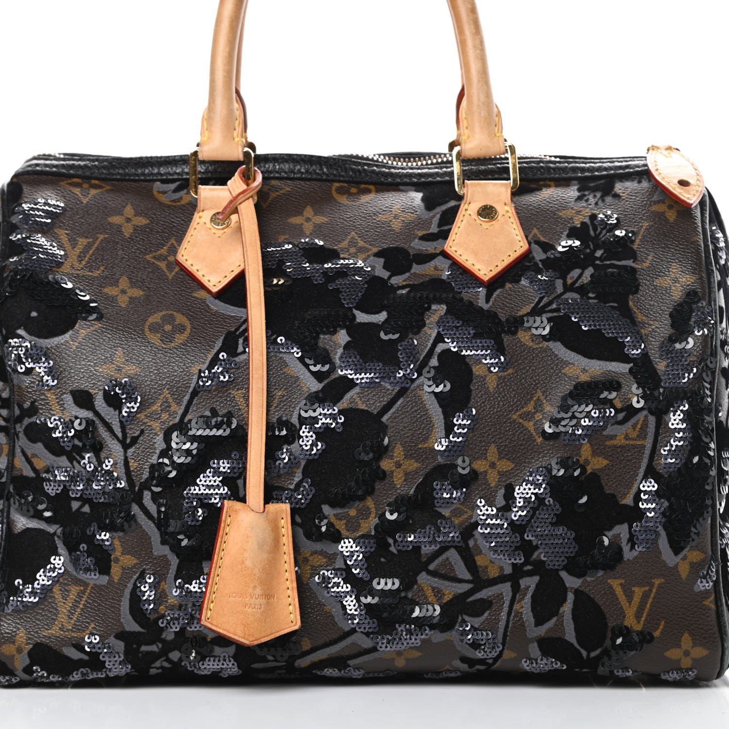 Louis Vuitton Monogram Fleur De Jais Sequins Speedy 30 10 of 19