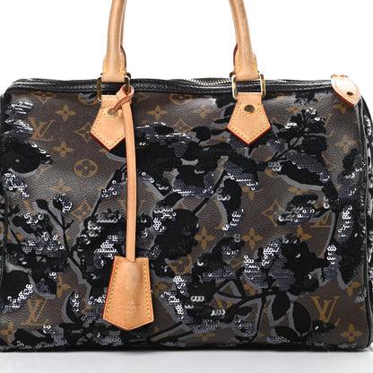 Louis Vuitton Monogram Fleur De Jais Sequins Speedy 30 10 of 19