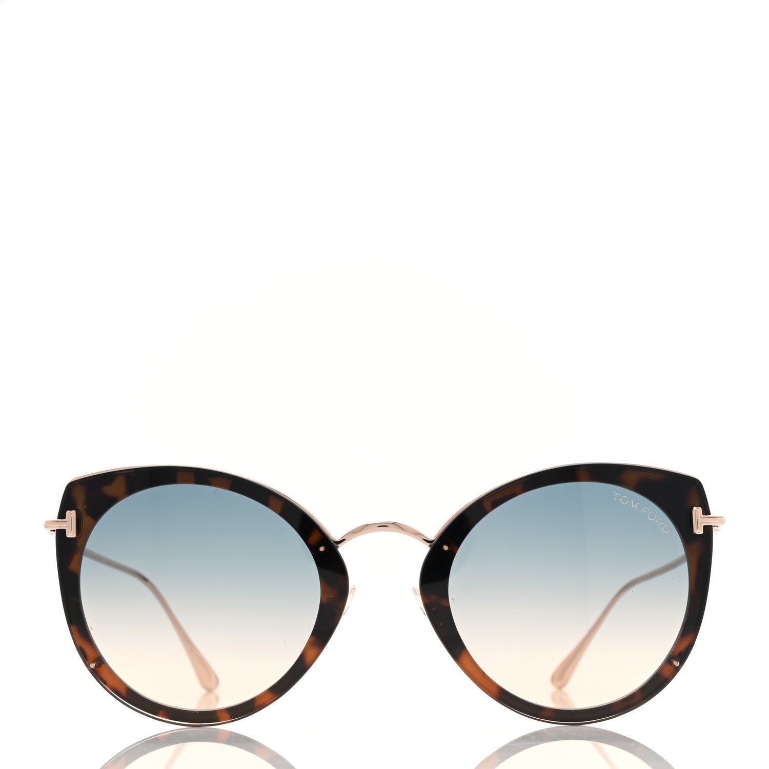Tom Ford Charlotte Sunglasses TF657 Blue Havana 2 of 7