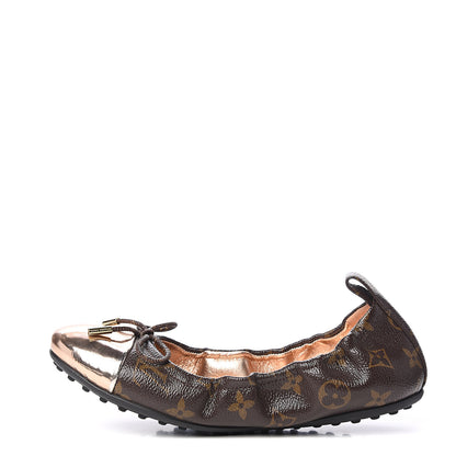 Louis Vuitton Monogram Flirty Ballet Flats 38 Rose Gold 1 of 8