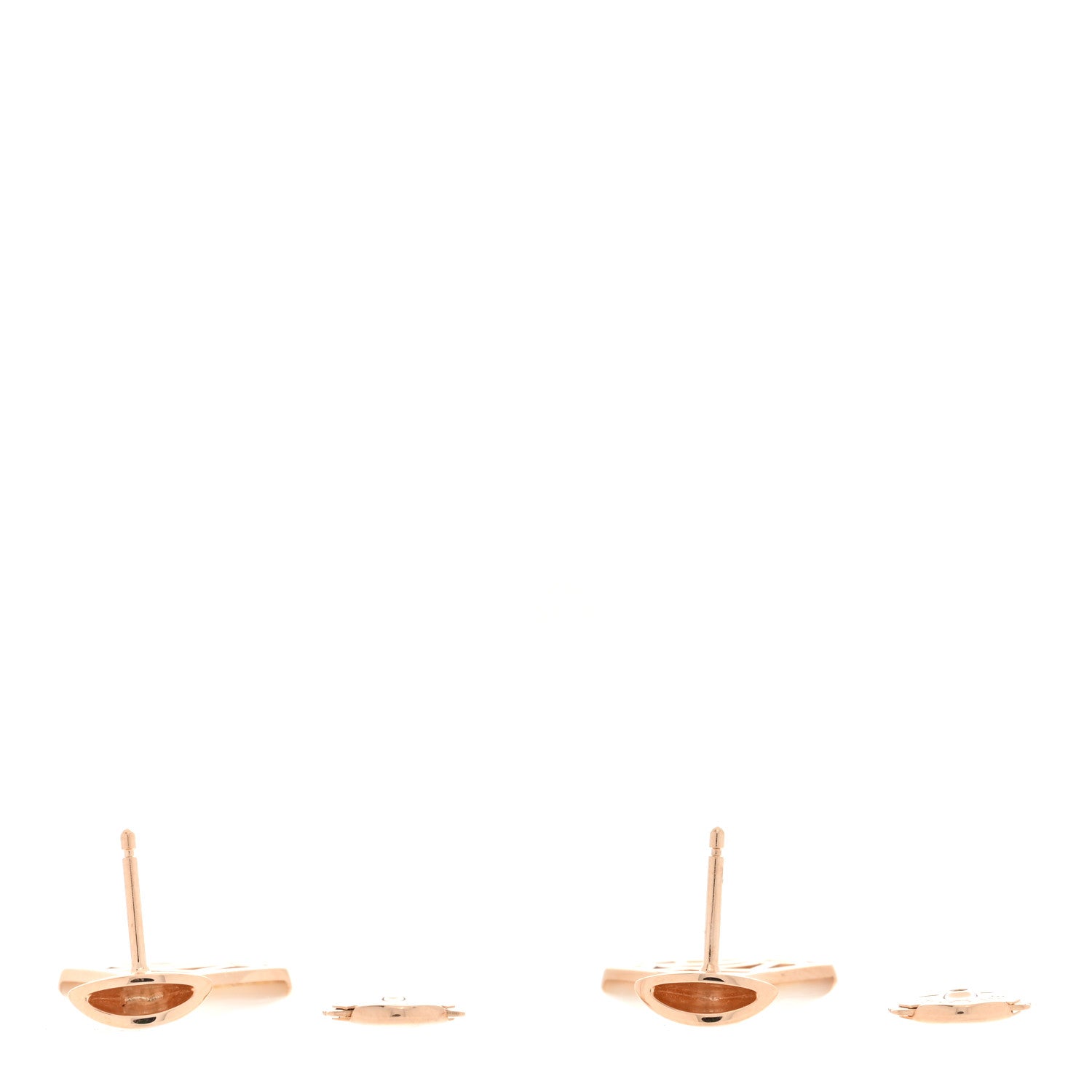 Bulgari 18K Rose Gold Diamond Mother of Pearl Divas' Dream Earrings 3 of 4