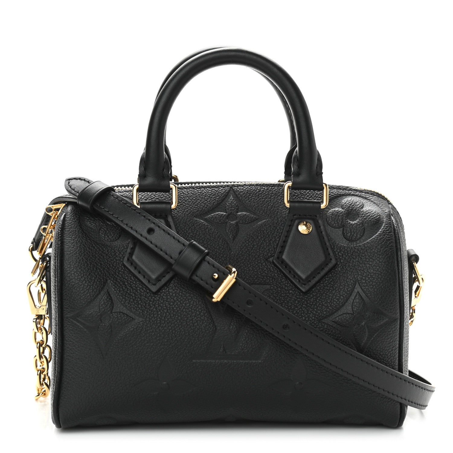 Louis Vuitton Empreinte Monogram Giant Speedy Bandouliere 20 Black 1 of 9