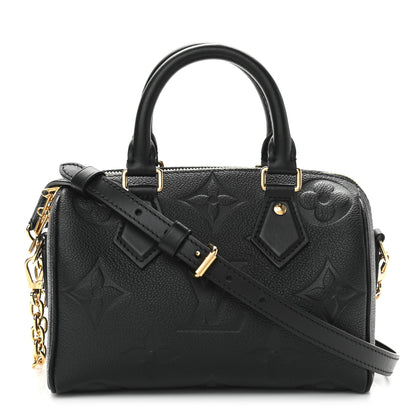 Louis Vuitton Empreinte Monogram Giant Speedy Bandouliere 20 Black 1 of 9