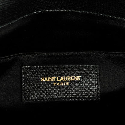 Saint Laurent Textured Calfskin Classic Y Ligne Clutch Black 7 of 8