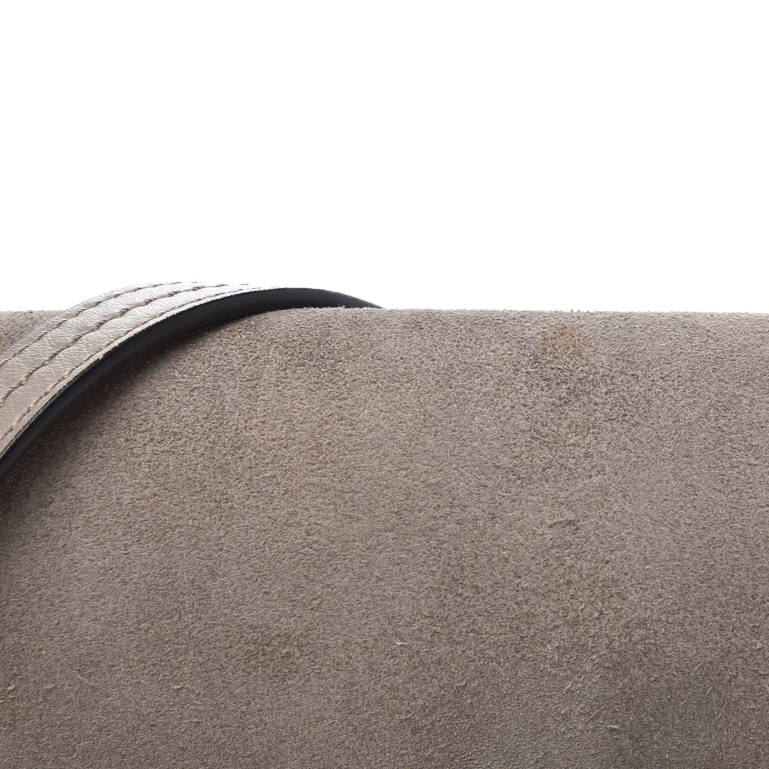 Chloe Suede Calfskin Small Faye Shoulder Bag Motty Grey 10 of 12