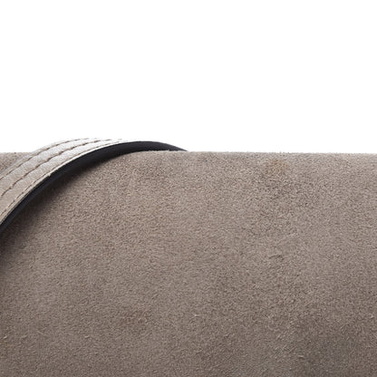 Chloe Suede Calfskin Small Faye Shoulder Bag Motty Grey 10 of 12