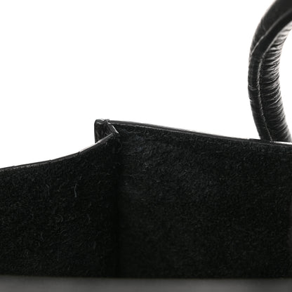 Celine Crocodile Embossed Calfskin Medium Phantom Luggage Black 16 of 16