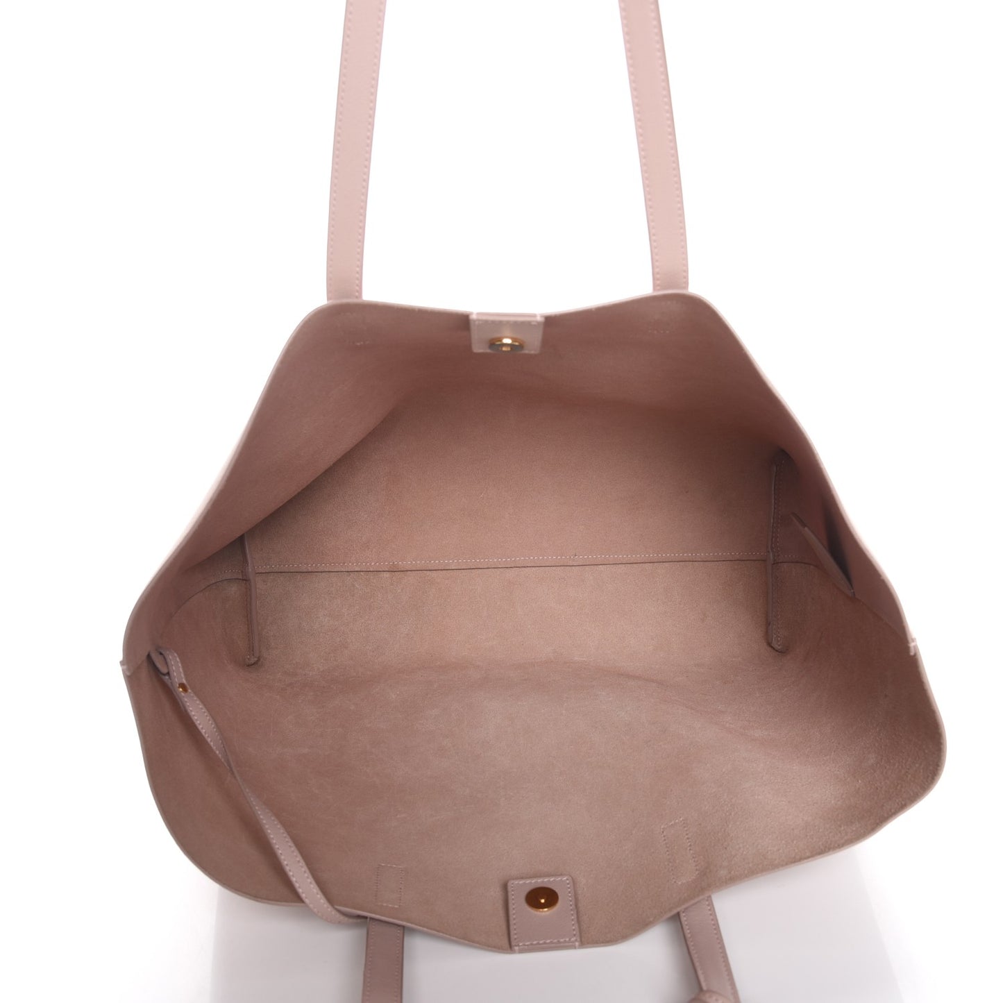 Calfskin Large Shopping Tote Rose Antic